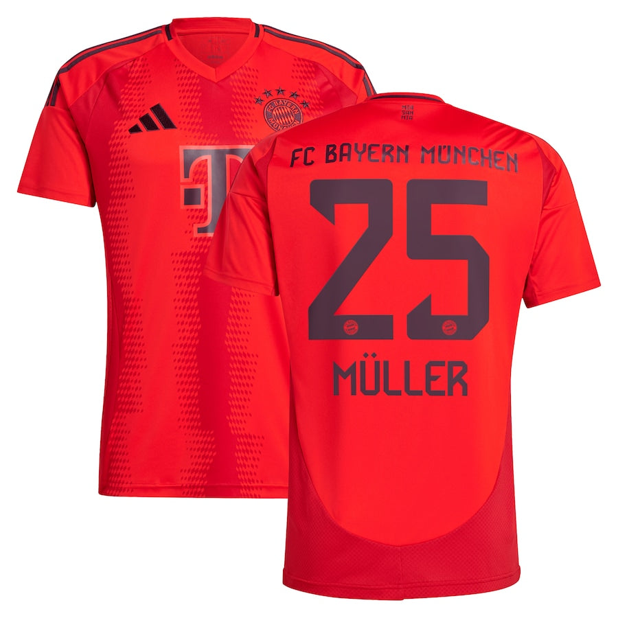 Thomas Müller Bayern Munich 2024/25 Home Player Shirt - Red
