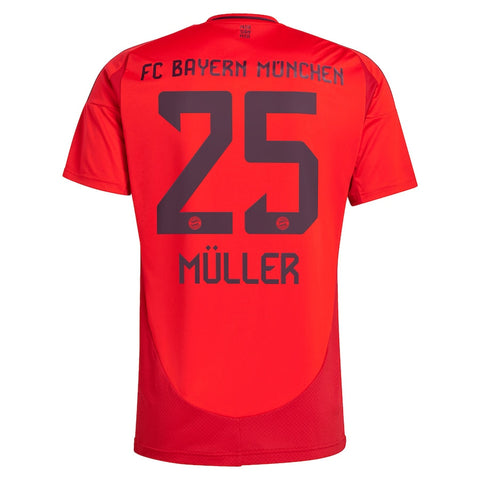 Thomas Müller Bayern Munich 2024/25 Home Player Shirt - Red