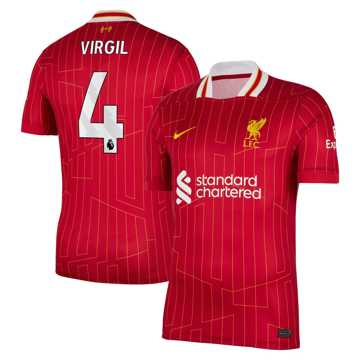 Virgil van Dijk Liverpool 2024/25 Home Player Shirt – Red