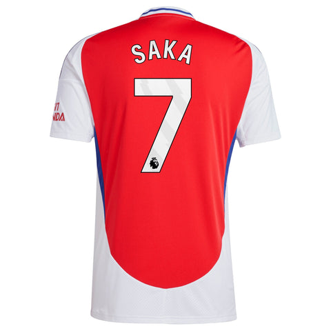 Bukayo Saka Arsenal 2024/25 Home Player Shirt – Red