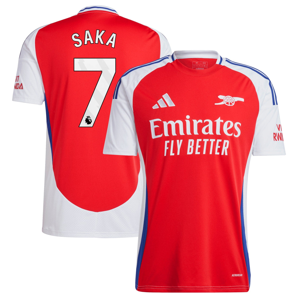Bukayo Saka Arsenal 2024/25 Home Player Shirt – Red