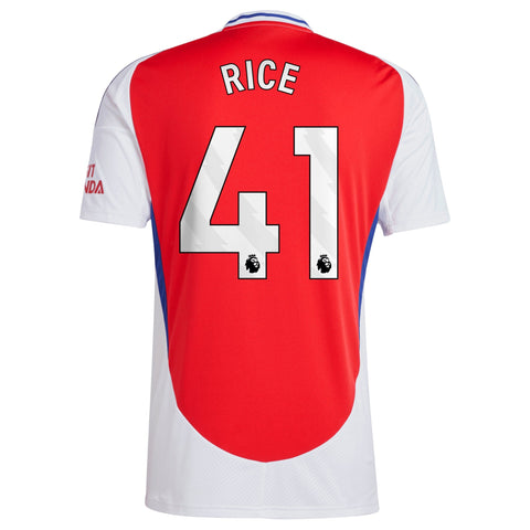Declan Rice Arsenal 2024/25 Home Player Shirt – Red
