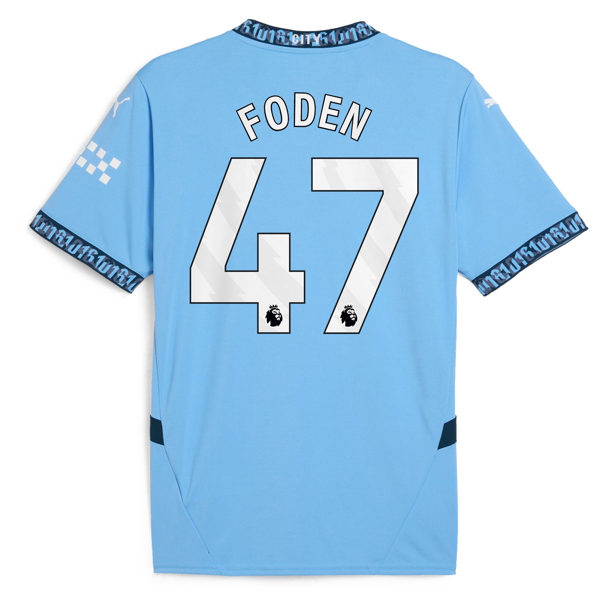 Phil Foden Manchester City 2024/25 Home Player Shirt - Light Blue
