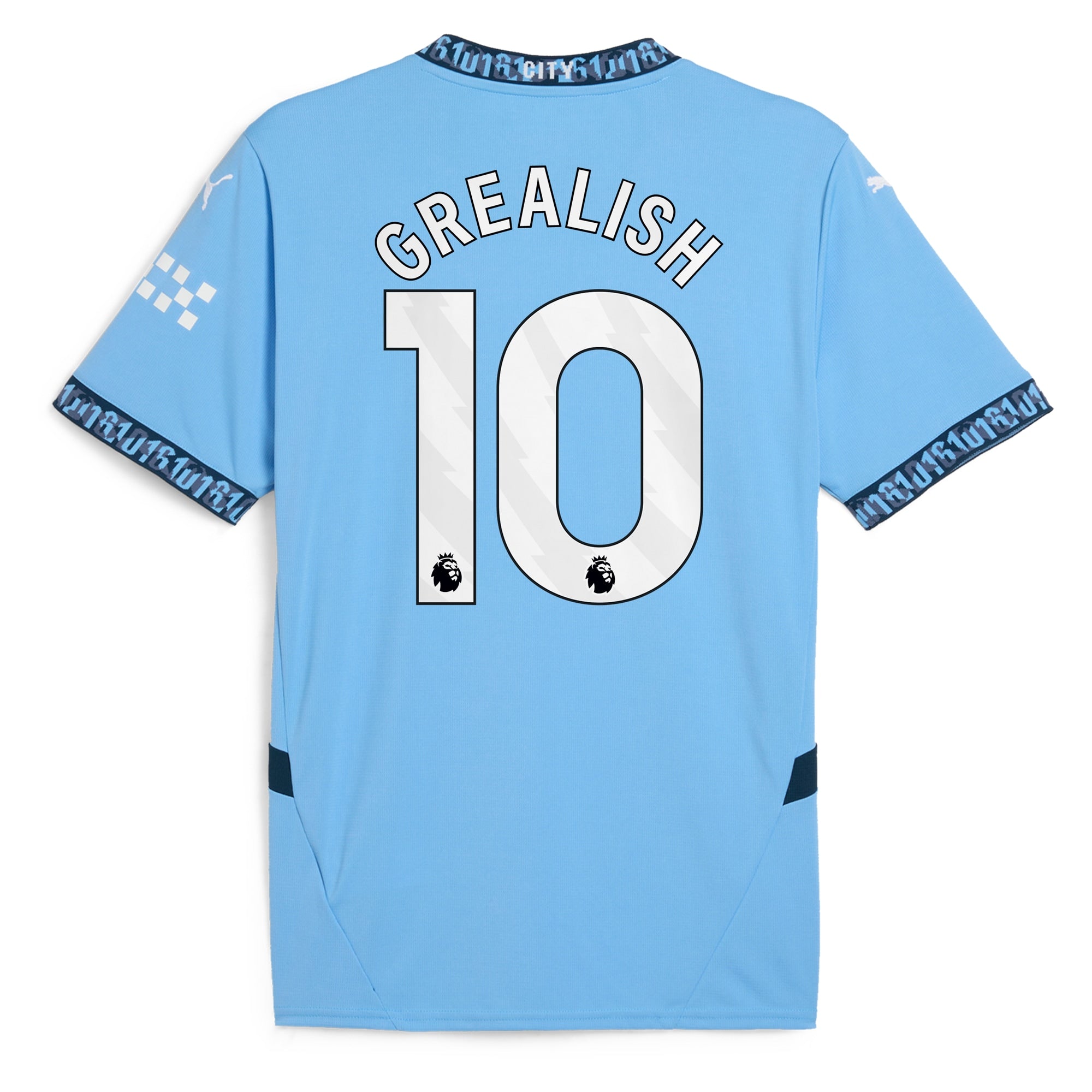 Jack Grealish Manchester City 2024/25 Home Player Shirt - Light Blue