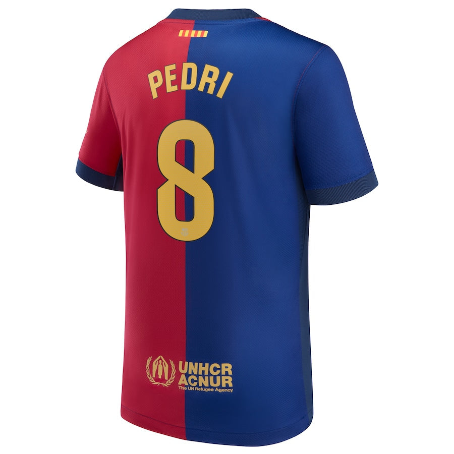 Pedri Barcelona 2024/25 Home Player Shirt - Royal