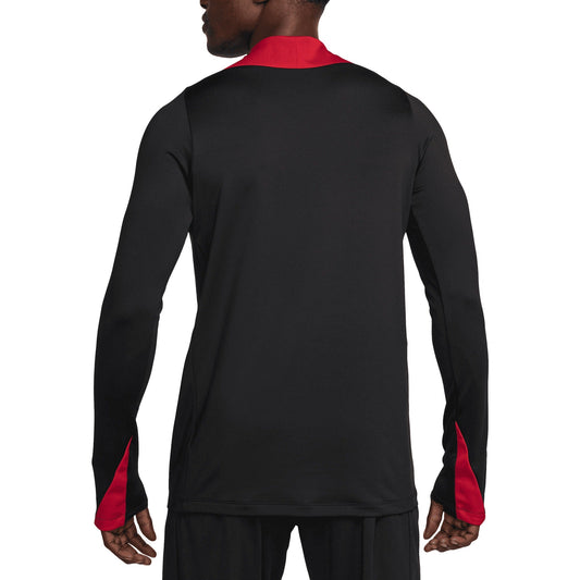 Liverpool Strike Drill 2024/25 Performance Quarter-Zip Long Sleeve Top - Black