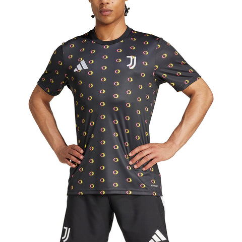 Juventus 2024/25 Slim Fit Pre-Match Top - Black