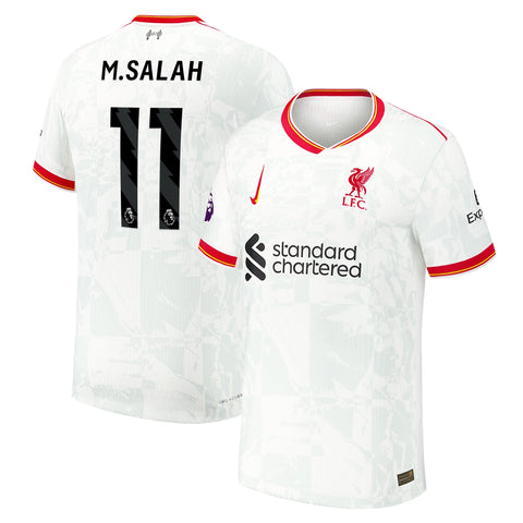 Mohamed Salah Liverpool 2024/25 Third Shirt - White