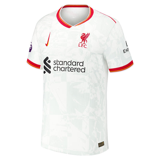 Virgil van Dijk Liverpool 2024/25 Third Shirt - White