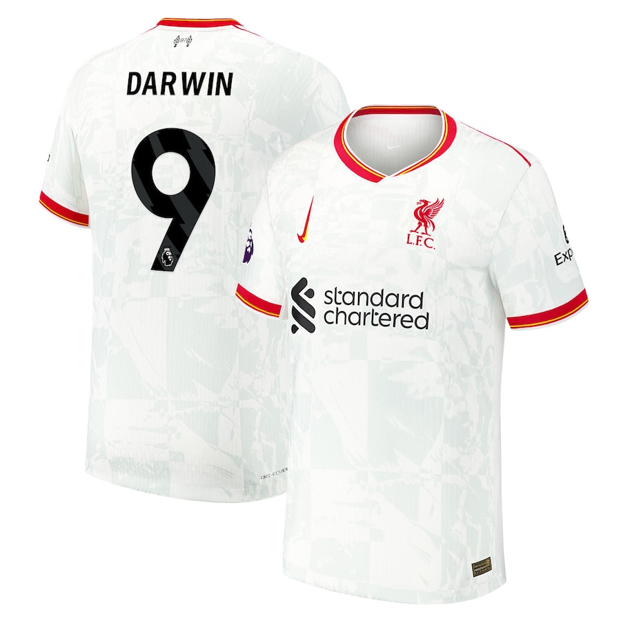 Darwin Núñez Liverpool 2024/25 Third Shirt - White