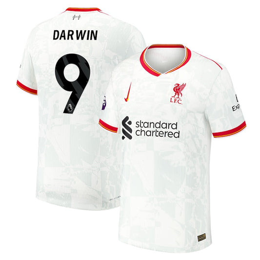 Darwin Núñez Liverpool 2024/25 Third Shirt - White