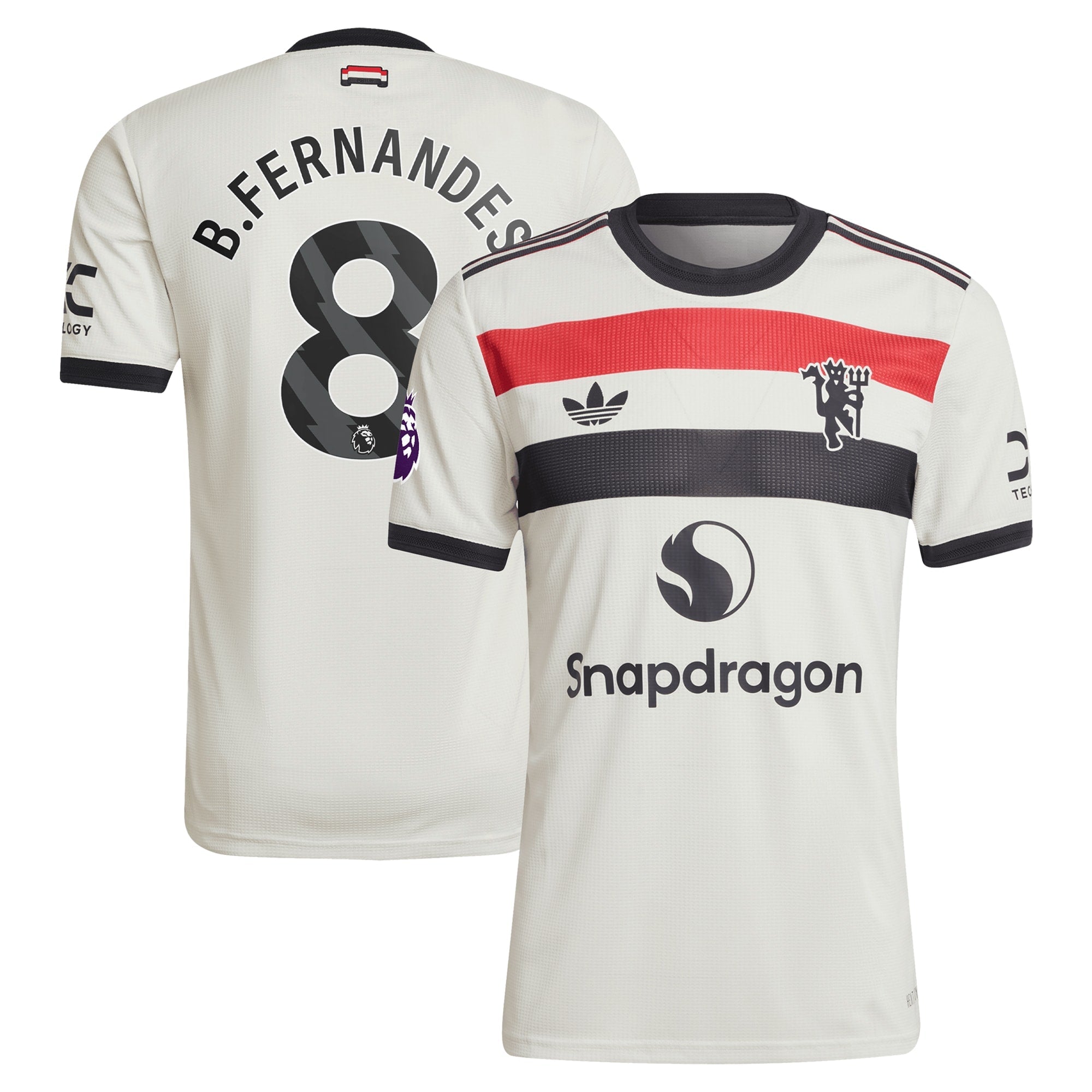 Bruno Fernandes Manchester United Originals 2024/25 Third Shirt - Cream