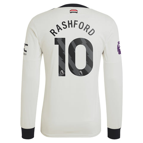 Marcus Rashford Manchester United Originals 2024/25 Third Long Sleeve Shirt - Cream