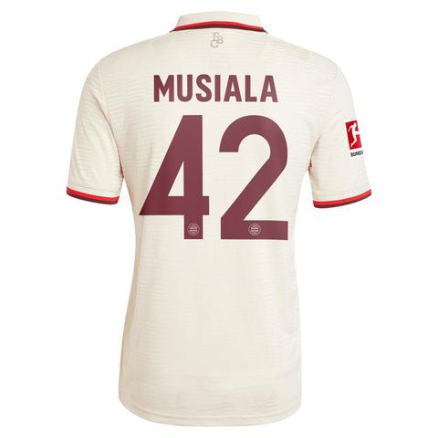 Jamal Musiala Bayern Munich Originals 2024/25 Third Player Shirt - Cream