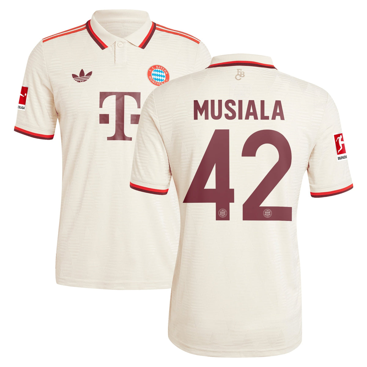 Jamal Musiala Bayern Munich Originals 2024/25 Third Player Shirt - Cream