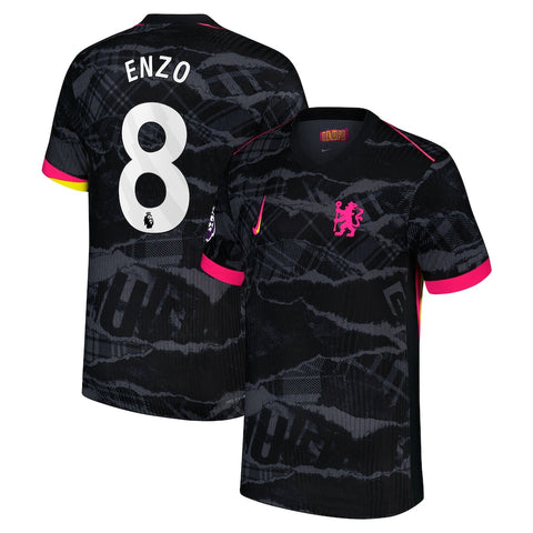 Enzo Fernández Chelsea 2024/25 Third Player Shirt - Anthracite