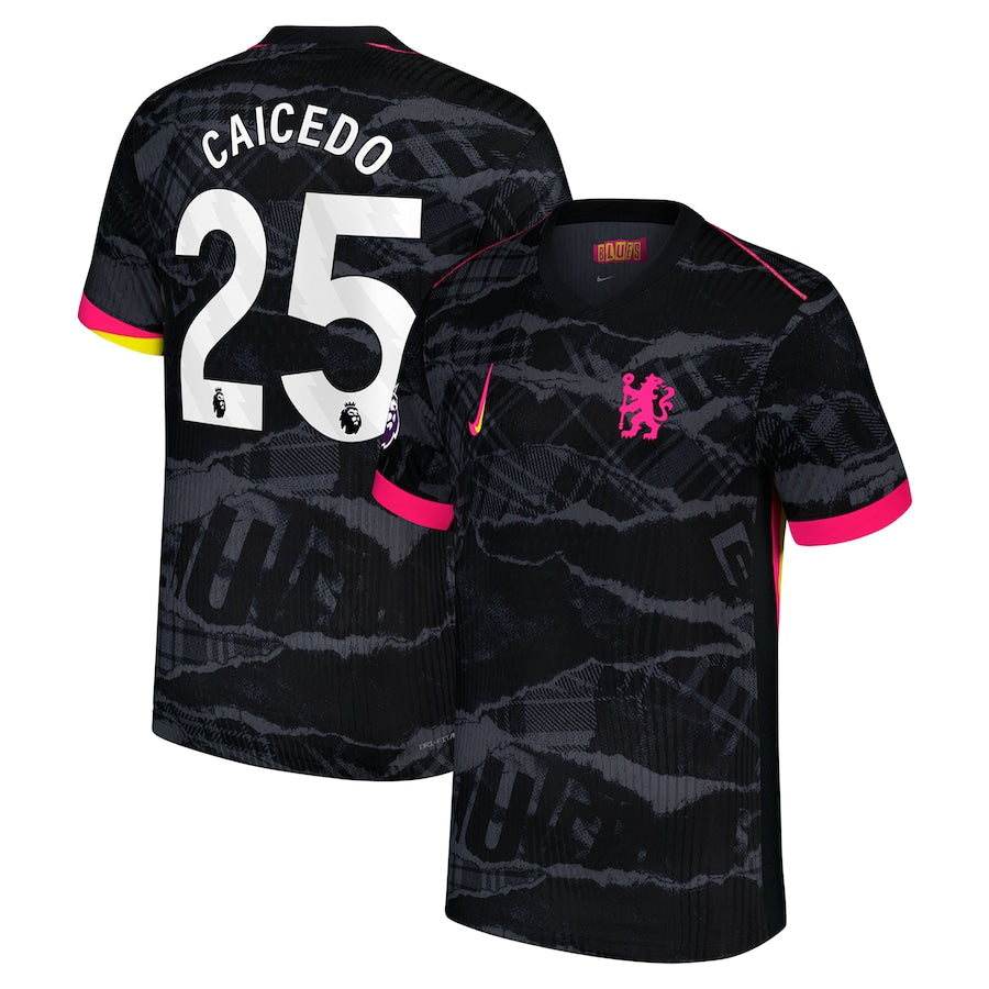 Moisés Caicedo Chelsea 2024/25 Third Player Shirt - Anthracite