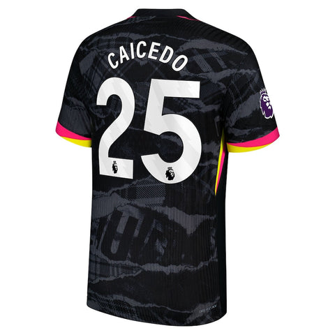 Moisés Caicedo Chelsea 2024/25 Third Player Shirt - Anthracite