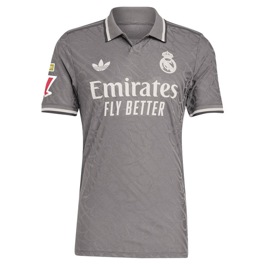 Vini Jr. Real Madrid Originals 2024/25 Third Player Shirt - Charcoal