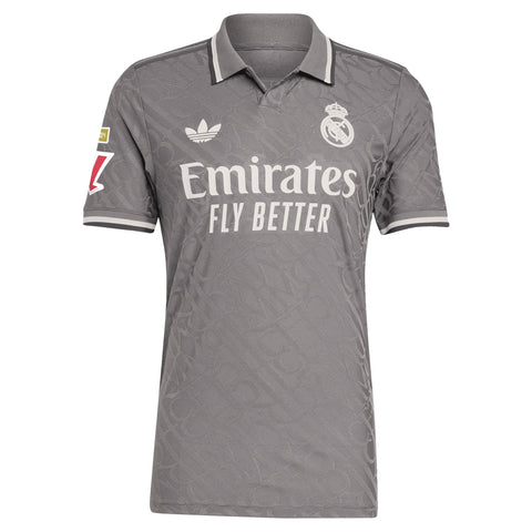 Vini Jr. Real Madrid Originals 2024/25 Third Player Shirt - Charcoal