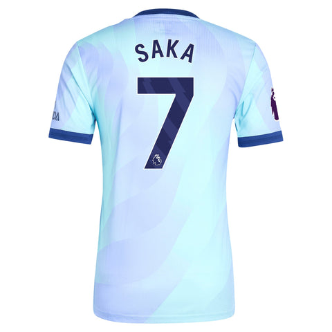 Bukayo Saka Arsenal Originals 2024/25 Third Player Shirt - Aqua