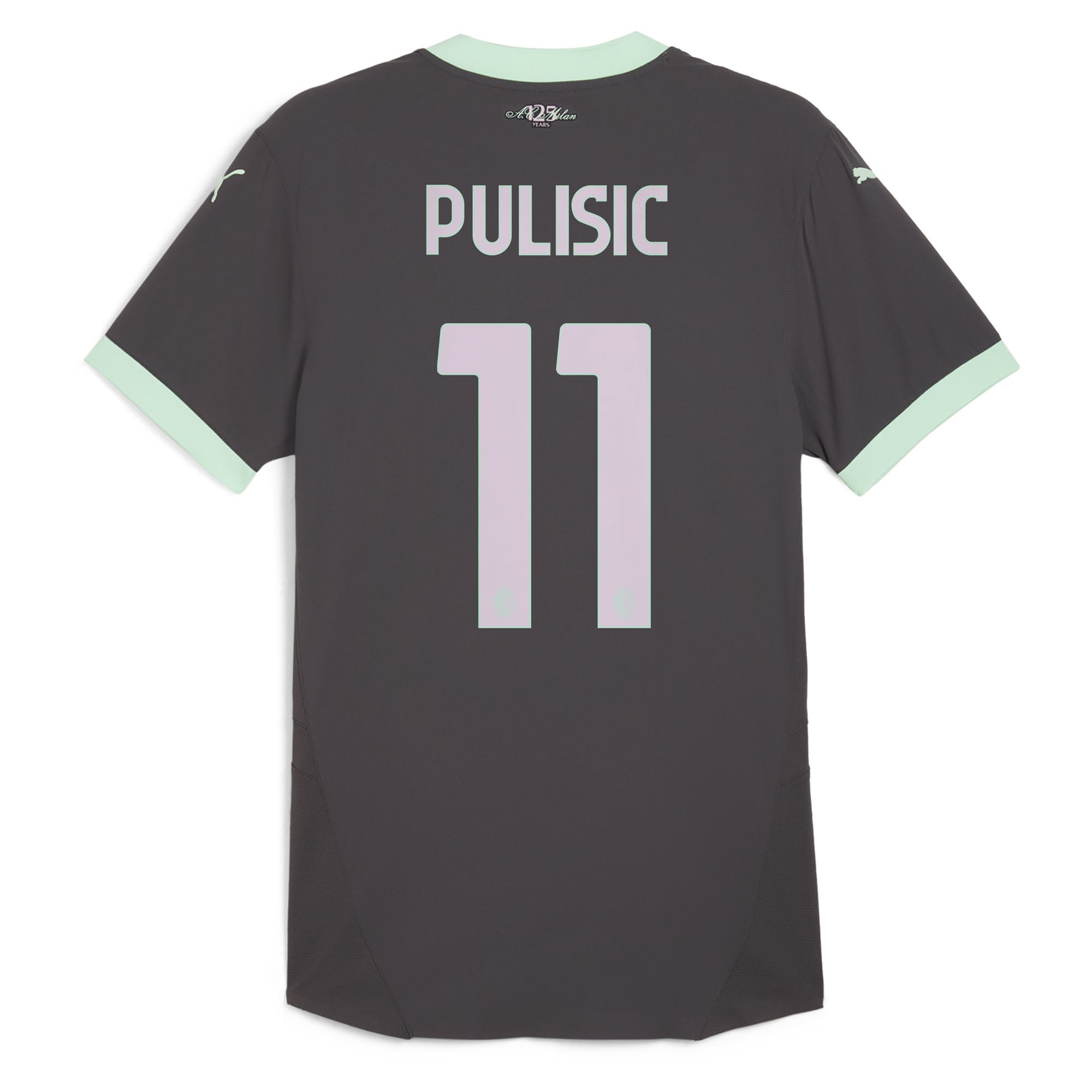 Christian Pulisic AC Milan 2024/25 Third Player Shirt - Charcoal