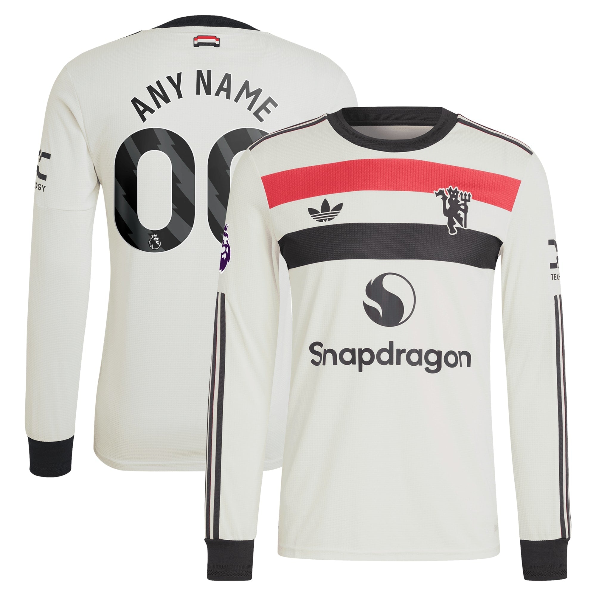 Manchester United Originals 2024/25 Third Custom Long Sleeve Shirt - Cream