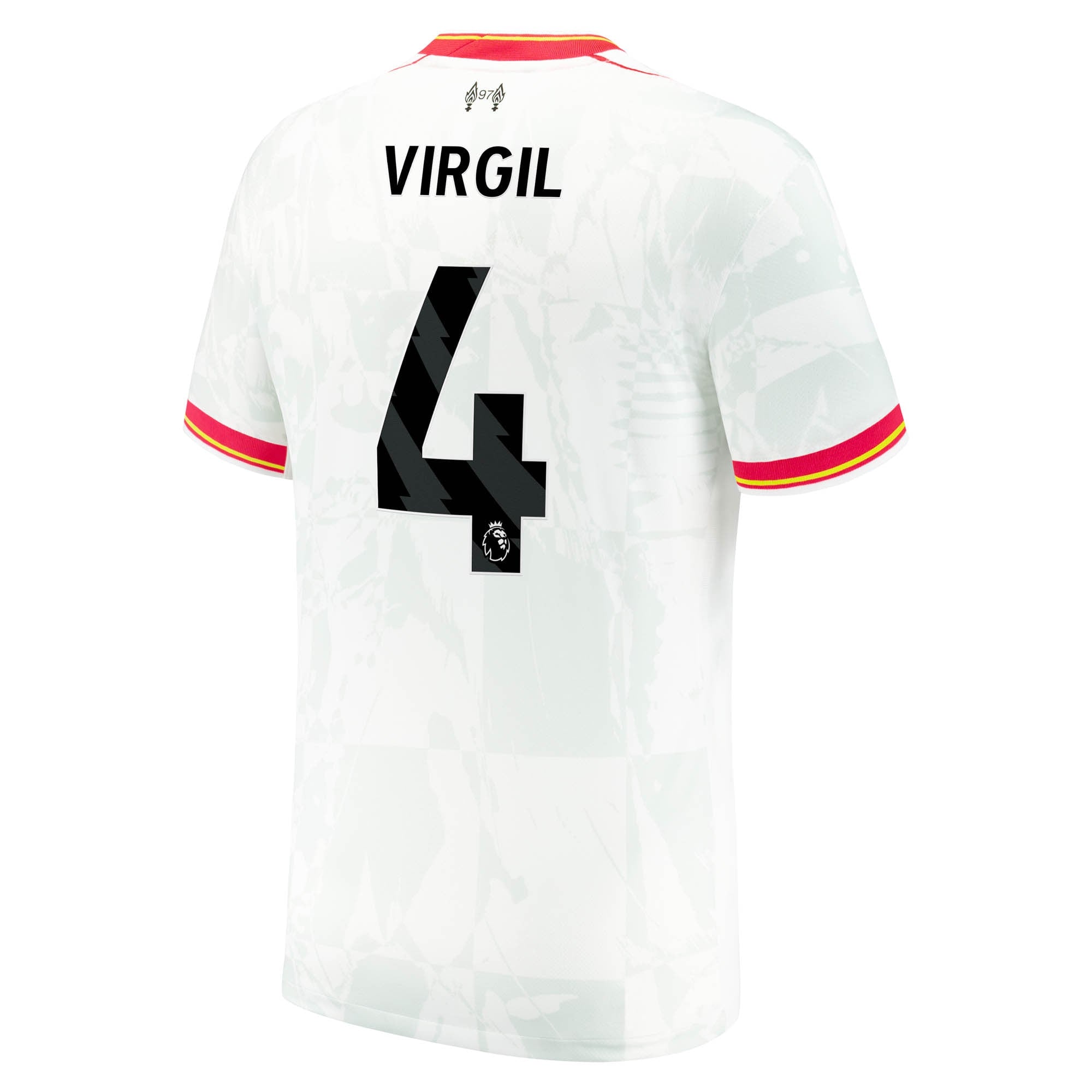 Virgil van Dijk Liverpool 2024/25 Third Shirt - White