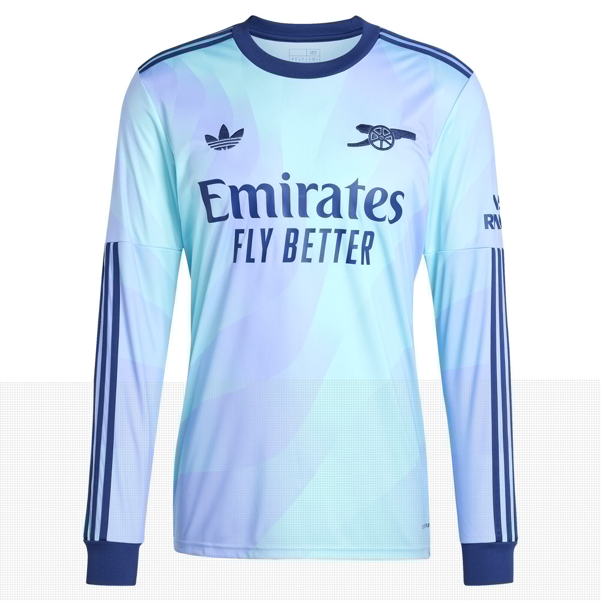 Arsenal Originals 2024/25 Third Long Sleeve Custom Shirt - Aqua