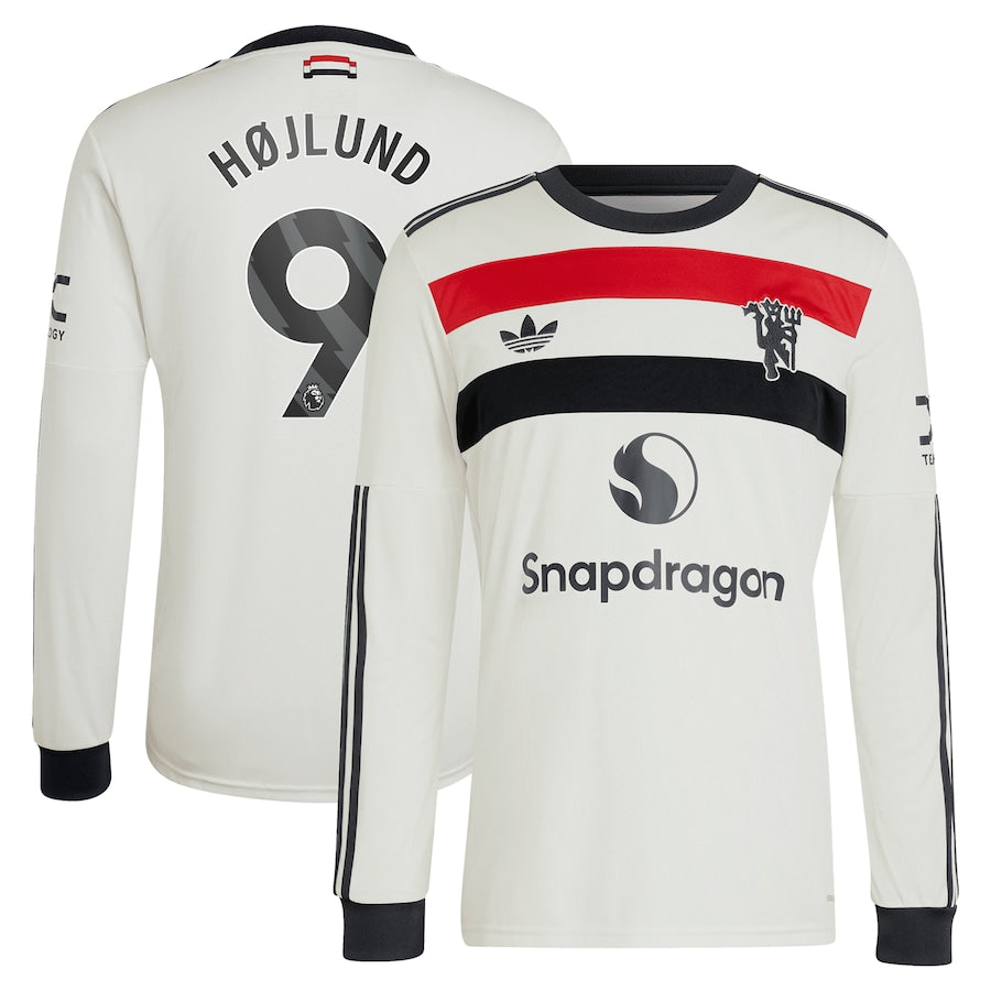 Rasmus Højlund Manchester United Originals 2024/25 Third Long Sleeve Shirt - Cream