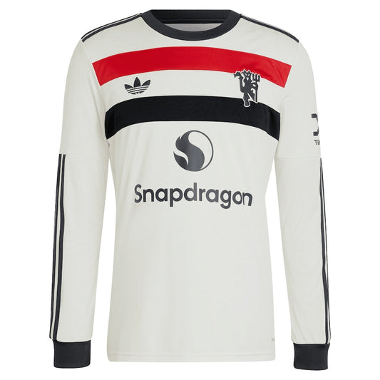 Rasmus Højlund Manchester United Originals 2024/25 Third Long Sleeve Shirt - Cream