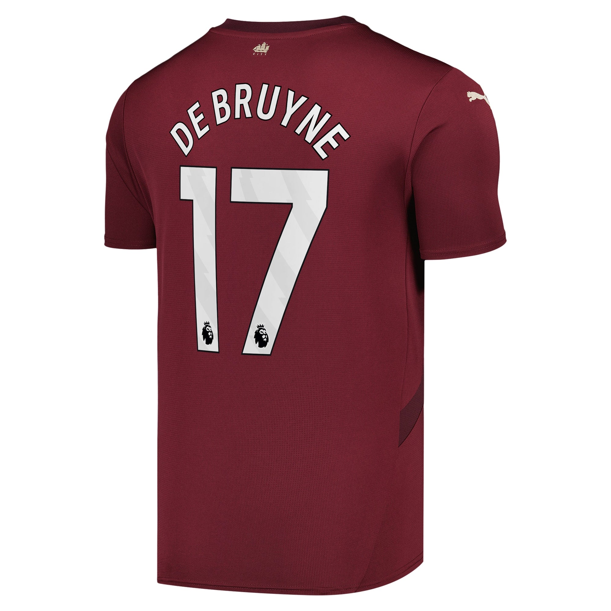 Kevin De Bruyne Manchester City 2024/25 Third Player Shirt - Burgundy