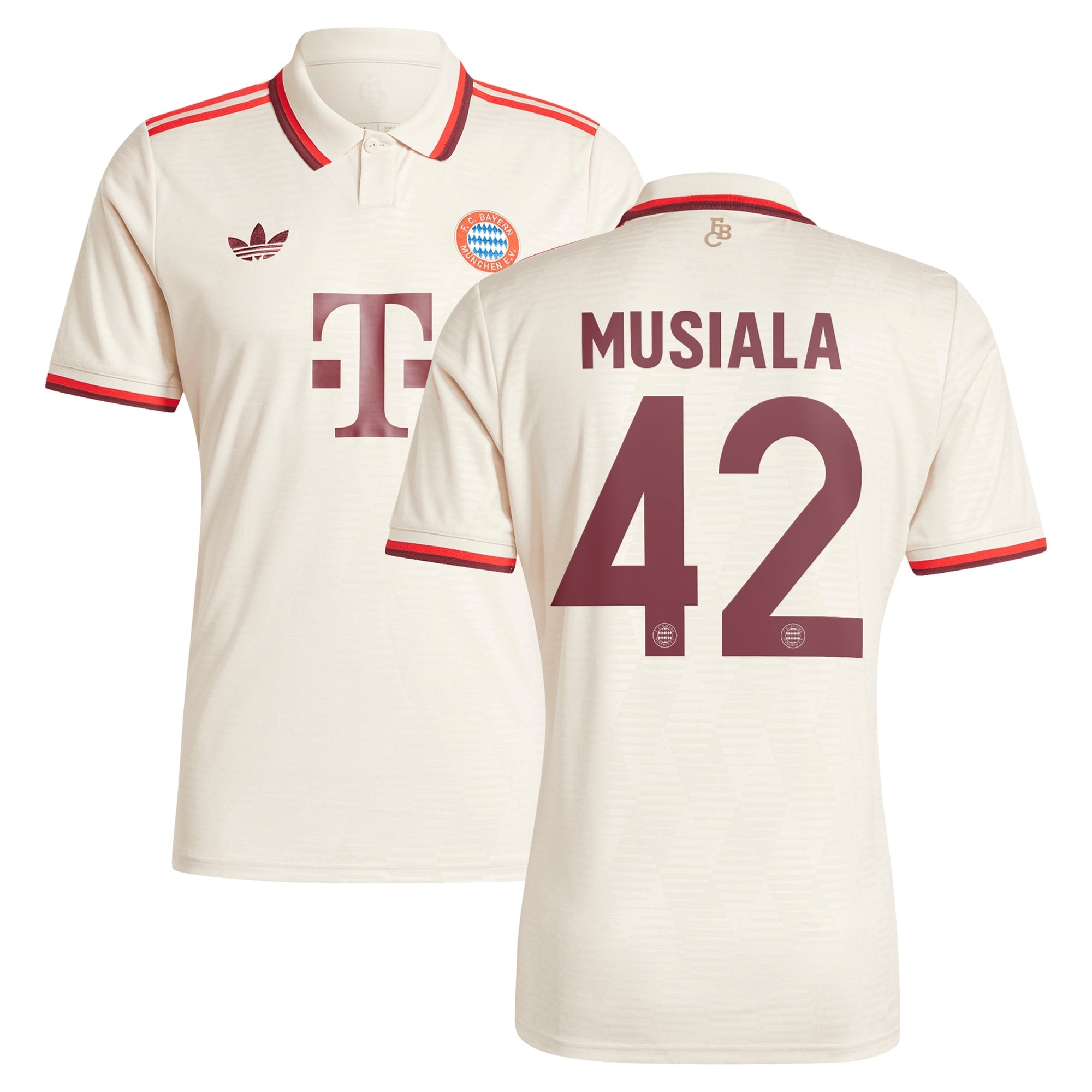 Jamal Musiala Bayern Munich Originals 2024/25 Third Player Shirt - Cream