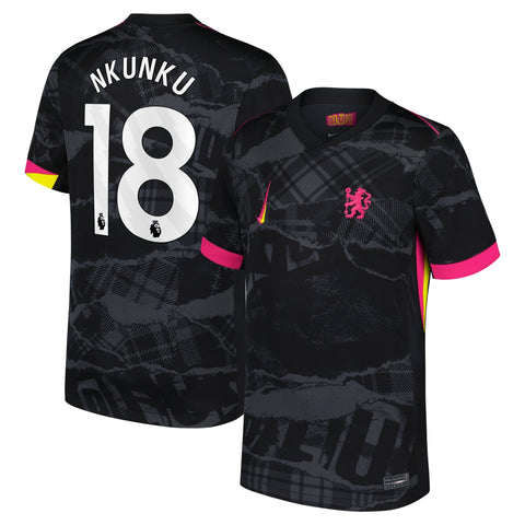Christopher Nkunku Chelsea 2024/25 Third Player Shirt - Anthracite