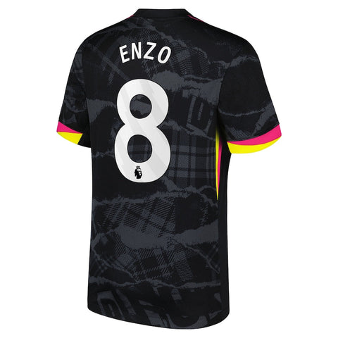 Enzo Fernández Chelsea 2024/25 Third Player Shirt - Anthracite
