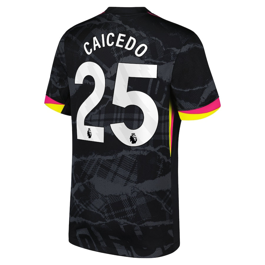 Moisés Caicedo Chelsea 2024/25 Third Player Shirt - Anthracite