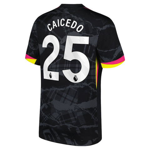 Moisés Caicedo Chelsea 2024/25 Third Player Shirt - Anthracite