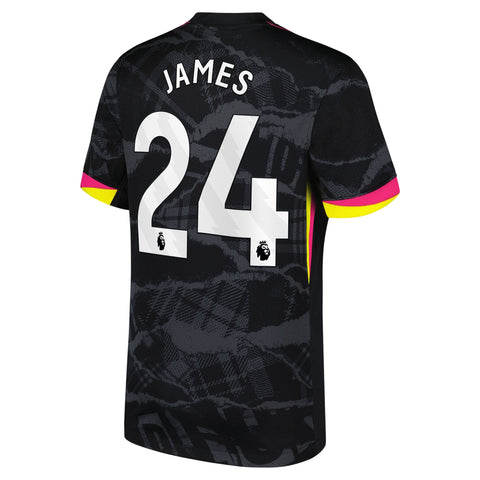 Reece James Chelsea 2024/25 Third Player Shirt - Anthracite