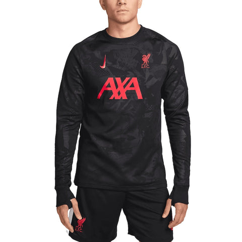 Liverpool 2024/25 Third Academy Pro Pre-Match Pullover Top - Black