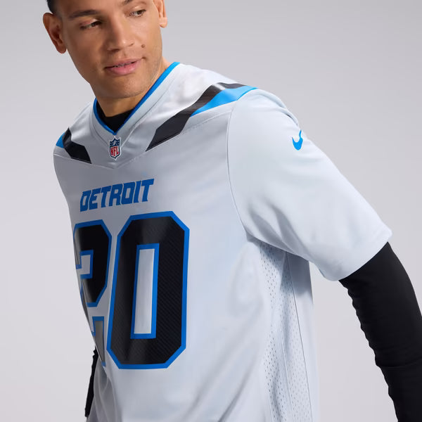 Barry Sanders Detroit Lions Soccer Intl 2026 Rivalries Collection Game Jersey - Silver
