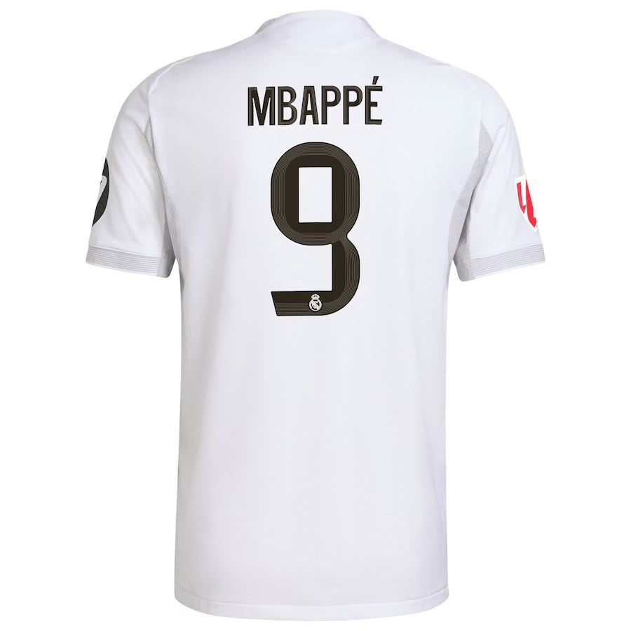Kylian Mbappé Real Madrid adidas 2025/26 Home Soccer Shirt - White