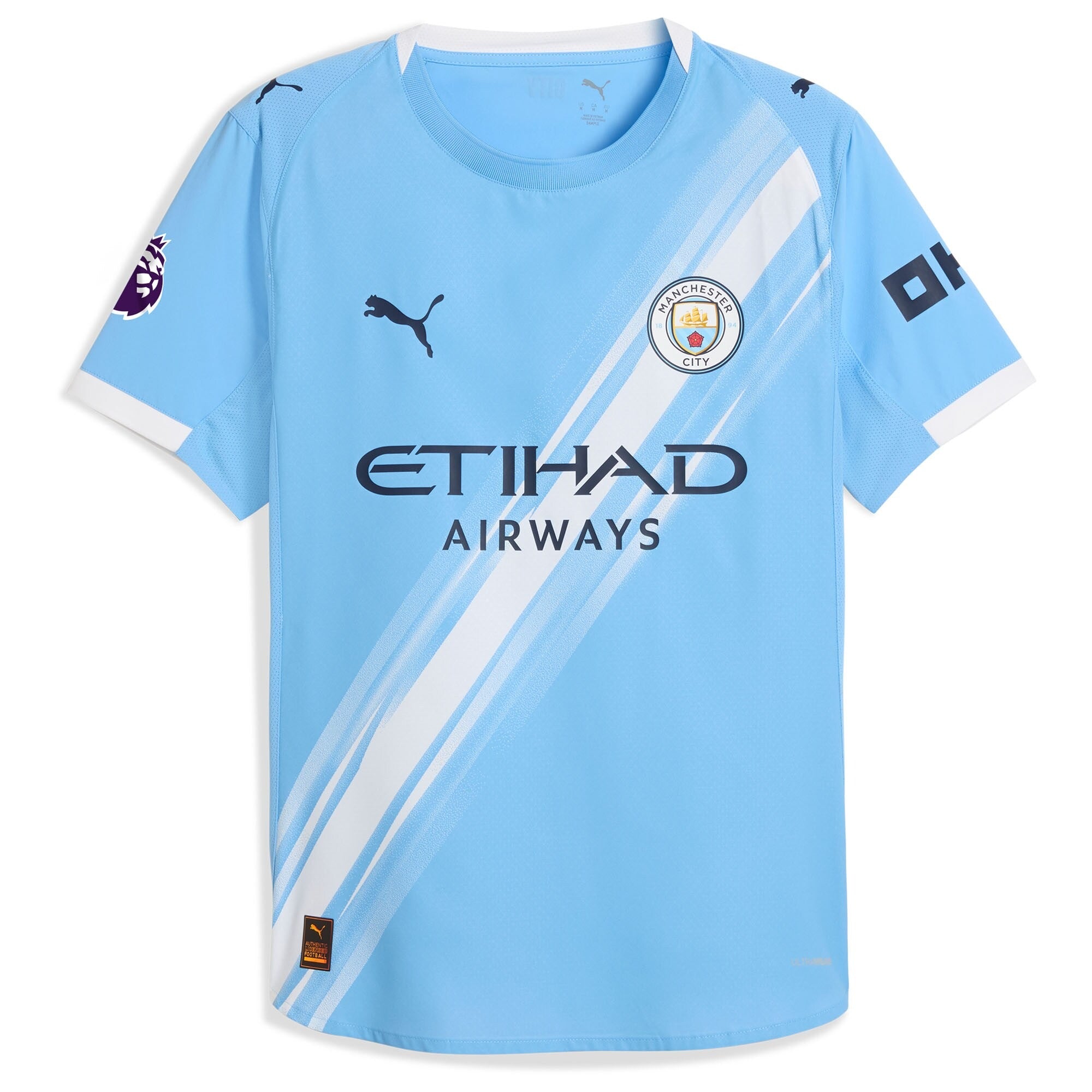 Erling Haaland Manchester City Puma 2025/26 Home Player Soccer Shirt - Sky Blue