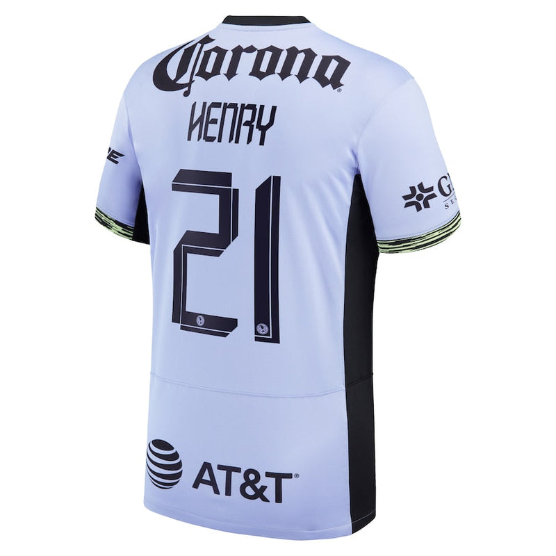 Henry Martin Club America  2023/24 Third Stadium  Player Jersey – Purple