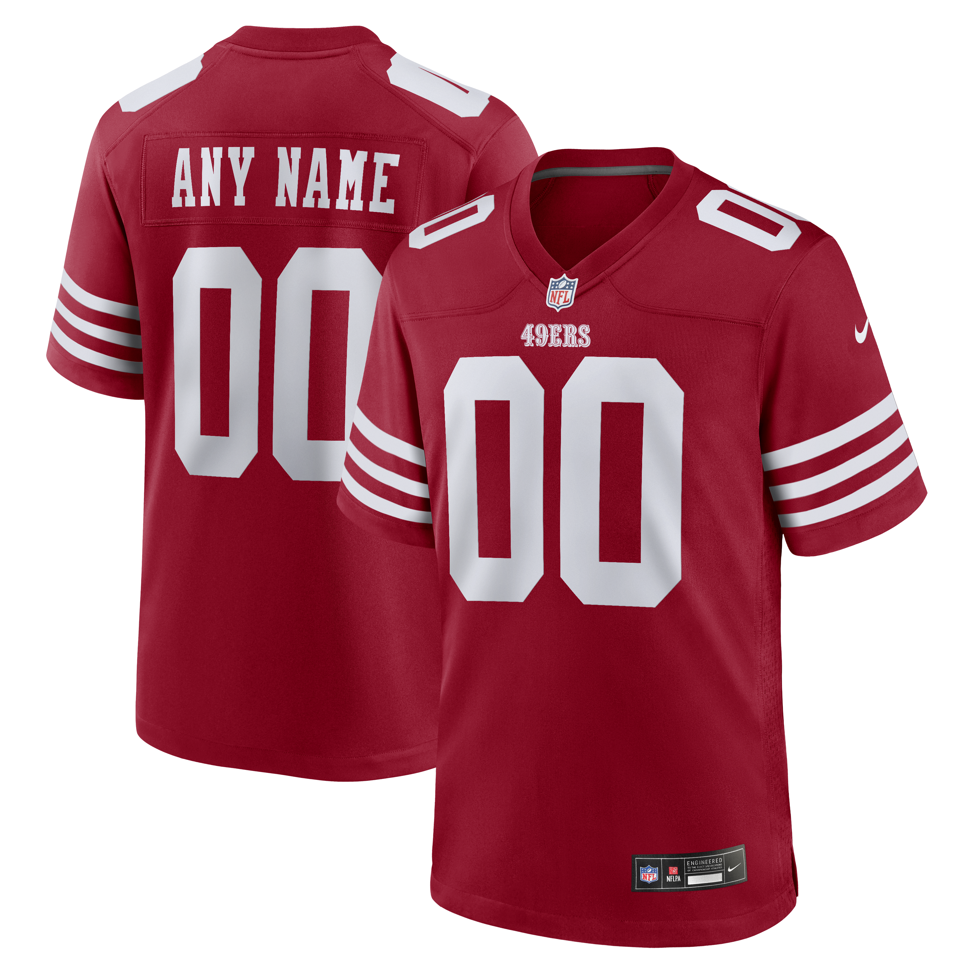 Soccer Intl San Francisco 49ers Custom Game Jersey Scarlet