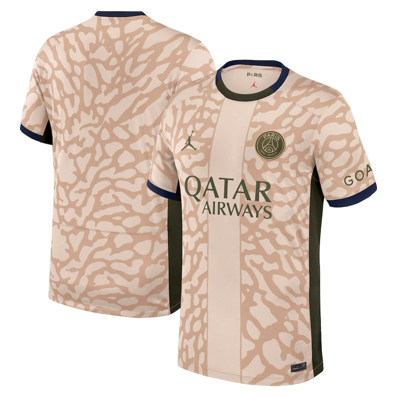 Paris Saint-Germain  Brand 2023/24 Fourth Stadium Jersey – Tan