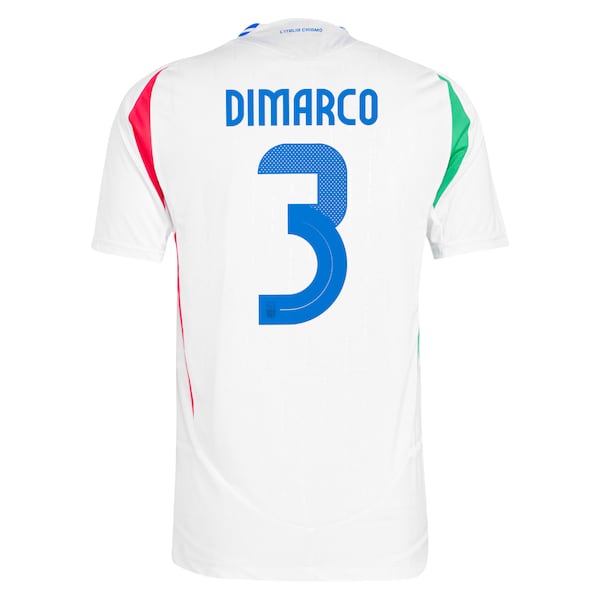 Italy Away  Shirt 2024 with DiMarco 3 printing