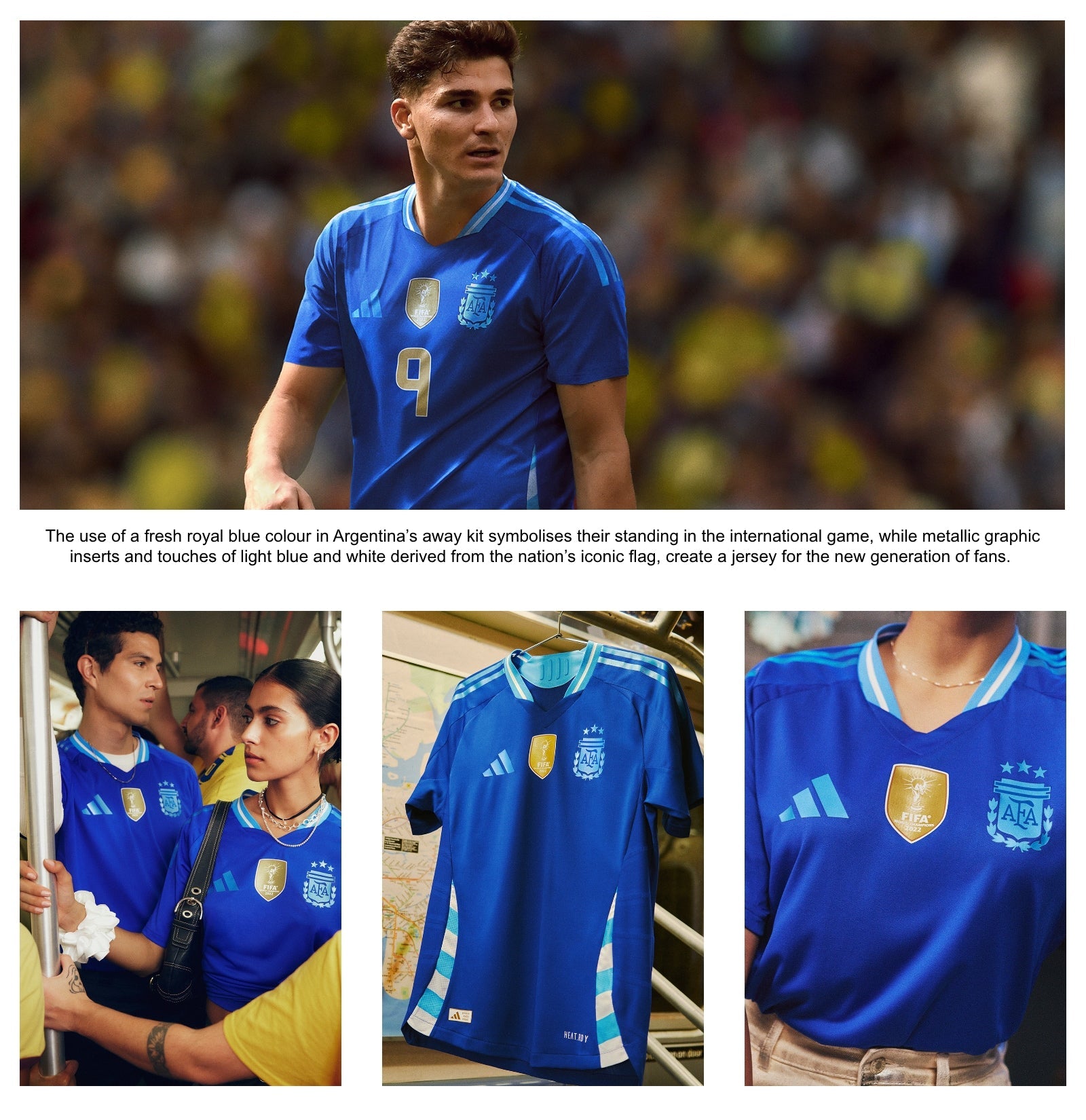 Argentina National Team 2024 Away Shirt - Blue