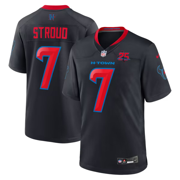 C.J. Stroud Houston Texans Soccer Intl Alternate 2 25th Season Game Jersey - Navy