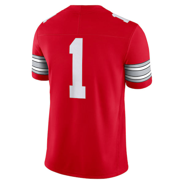 #1 Ohio State Buckeyes Soccer Intl Home Vapor F.U.S.E. Limited Football Jersey - Scarlet