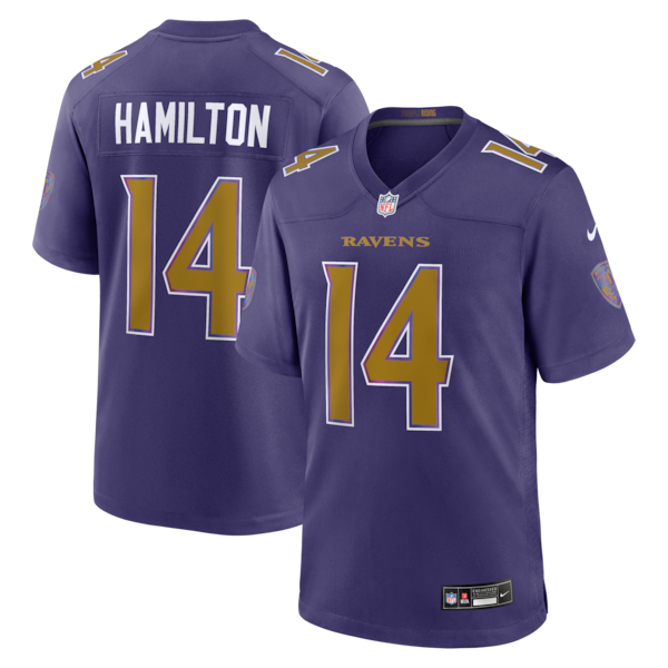 Soccer Intl Kyle Hamilton Baltimore Ravens Alternate Game Jersey Purple